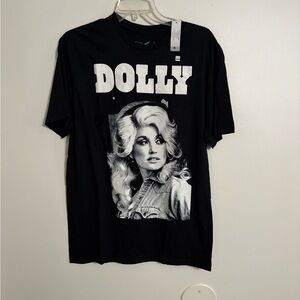Dolly  Black Cotton Tshirt size Medium New with tags